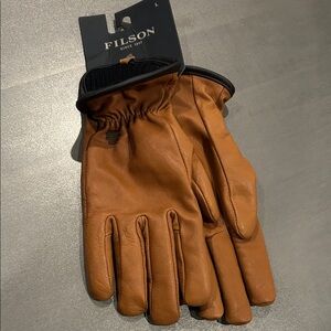 Filson Men's Tan Leather Gloves